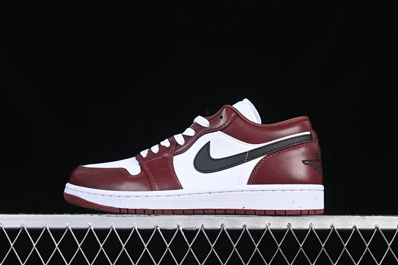 All categories Air Jordan Jordan series basketball shoes Air Jordan 1 Low Air Jordan 1 Low AJ1 Joe 1 white wine red low-top cultural casual sneakers HF3148-102